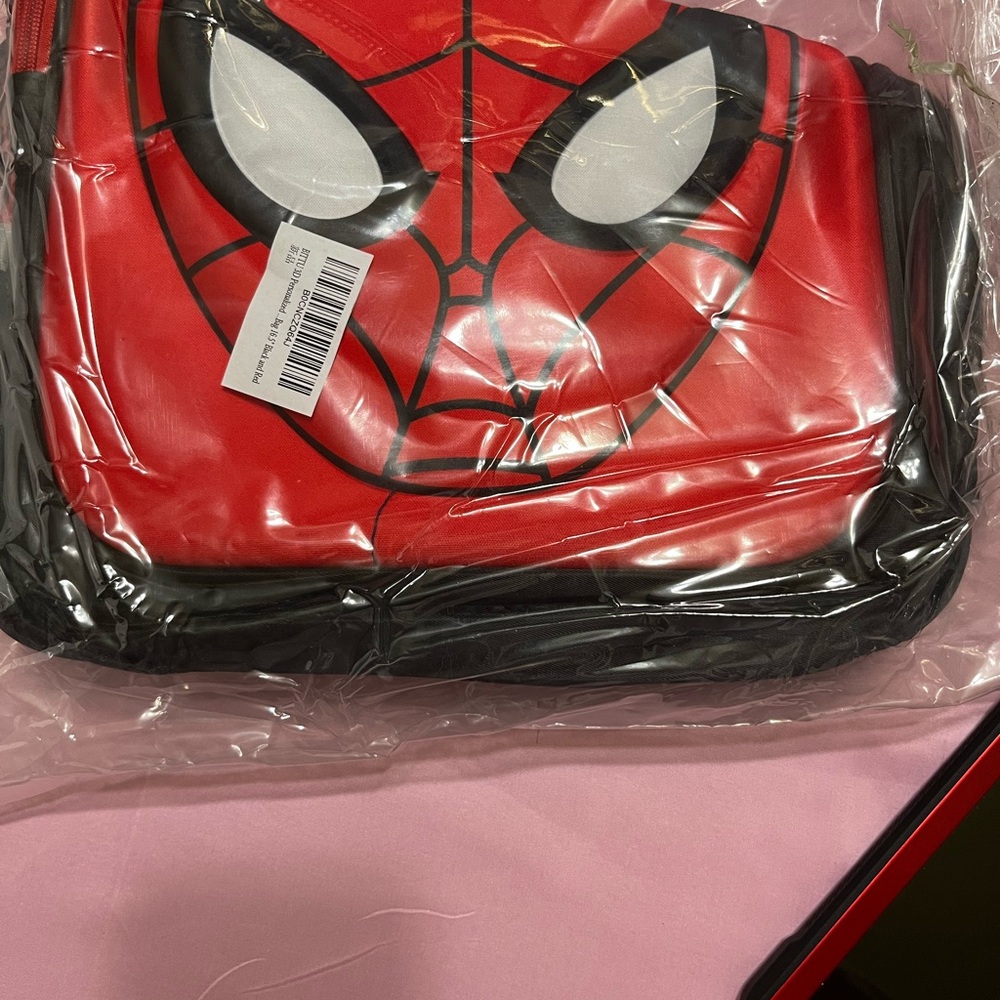 Red and Black Spider-Man backpack Bag